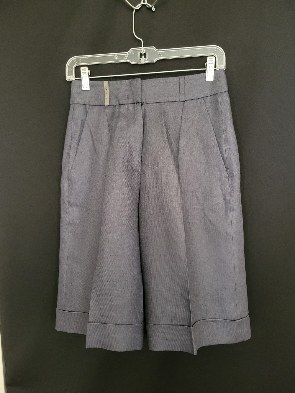 Peserico Gray Tailored Bermuda Shorts
